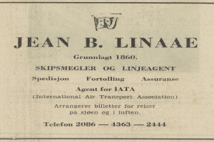 Bilde av Skipsmegler og linjeagent Jean B. Linnaae